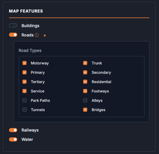  Customization panel